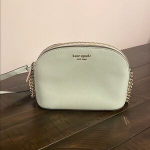 Kate Spade Green Crossbody Bag with Chain Strap